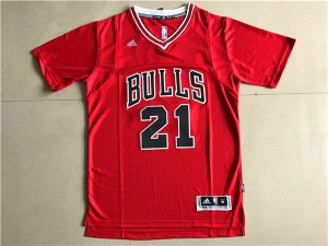 Maillot De Basket Chicago Bulls Jimmy Butler21 Manches Courtes Rouge